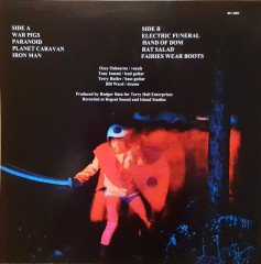 BLACK SABBATH - PARANOID (1970) - LP 2015 UNOFFICIAL EDITION SIFIR PLAK