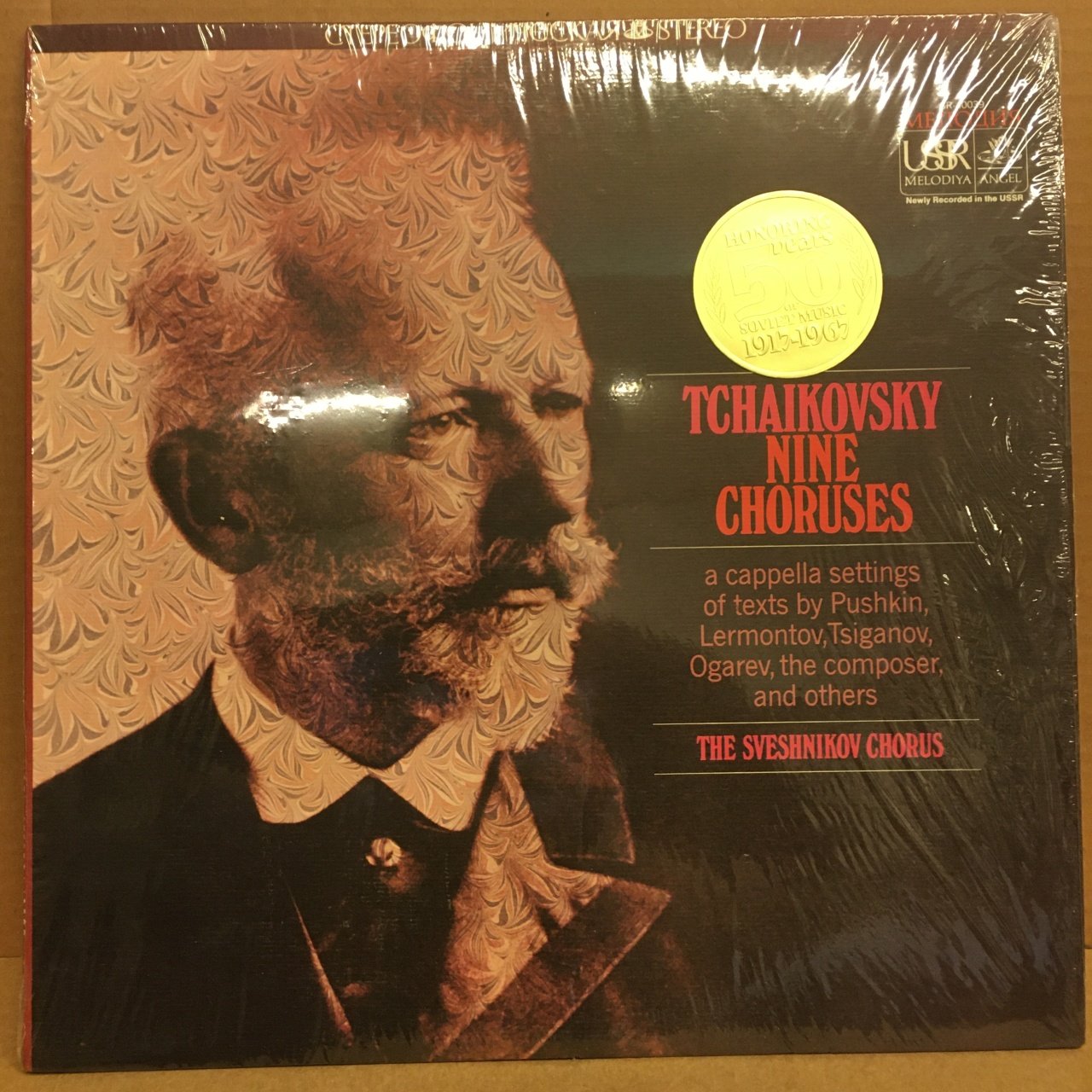 TCHAIKOVSKY NINE CHORUSES THE SVESHNIKOV 2.EL PLAK MELODIYA LICENSE 2.EL PLAK