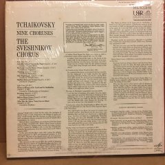 TCHAIKOVSKY NINE CHORUSES THE SVESHNIKOV 2.EL PLAK MELODIYA LICENSE 2.EL PLAK