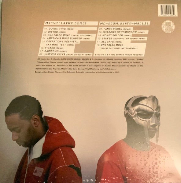 MADVILLAIN (MF DOOM & MADLIB) - MADVILLAINY DEMOS (2024) - LP HIP HOP , BOOM BAP SIFIR PLAK