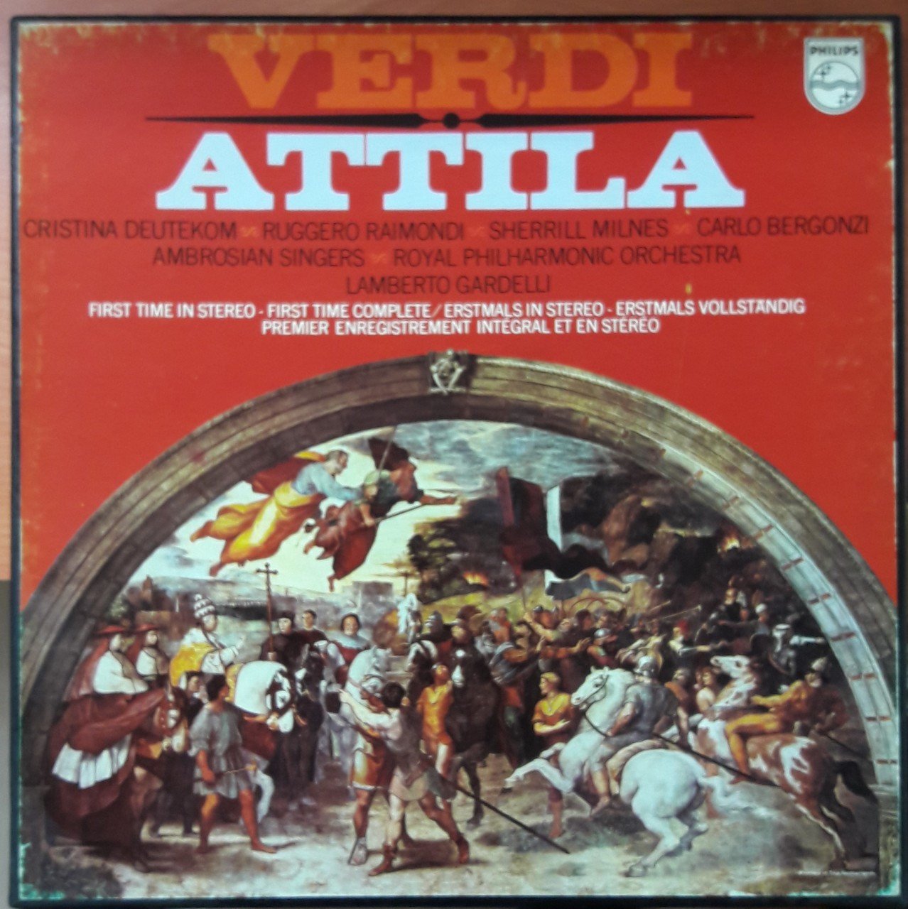 VERDI: ATTILA, DEUTEKOM, RAIMONDI, ROYAL PHILHARMONIC ORCHESTRA, LAMBERTO GARDELLI - 2PLAK 2.EL BOXSET