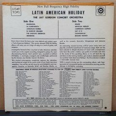 THE JAY GORDON CONCERT ORCHESTRA - LATIN AMERICAN HOLIDAY - LP 2.EL PLAK