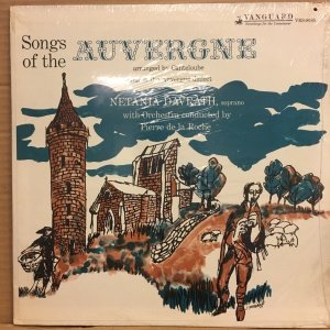 SONGS OF THE AUVERGNE - NETANIA DAVRATH / PIERRE DE LA ROCHE (1961) - LP DÖNEM BASKI CUT-OUT SIFIR PLAK
