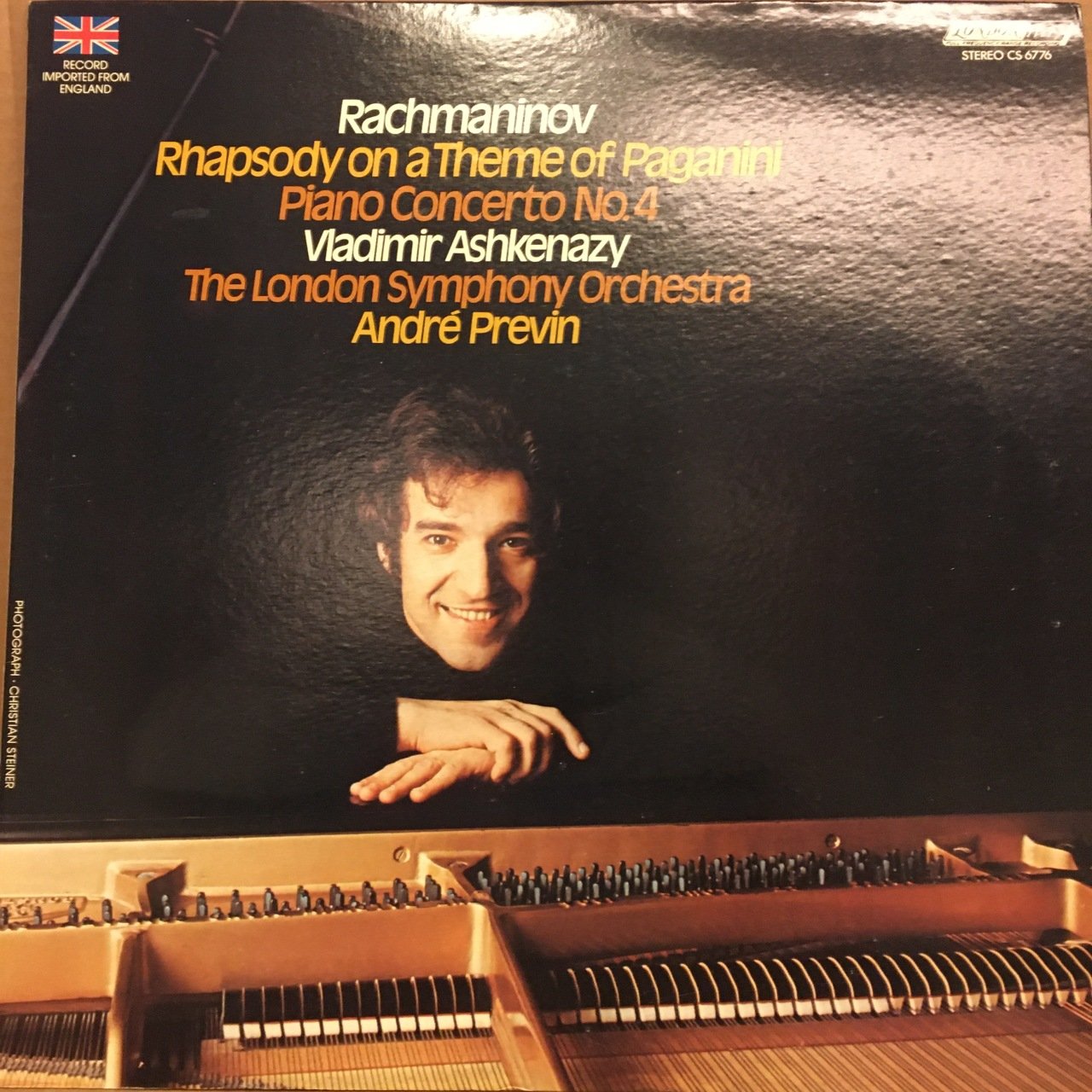 RACHMANINOFF RHAPSODY OF PAGANINI, PIANO CON.NO.4 ASHKENAZY LSO PREVIN 2.EL PLAK