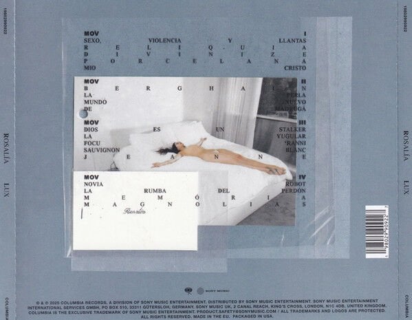 ROSALIA – LUX (2025) - CD JEWEL CASE AMBALAJINDA SIFIR