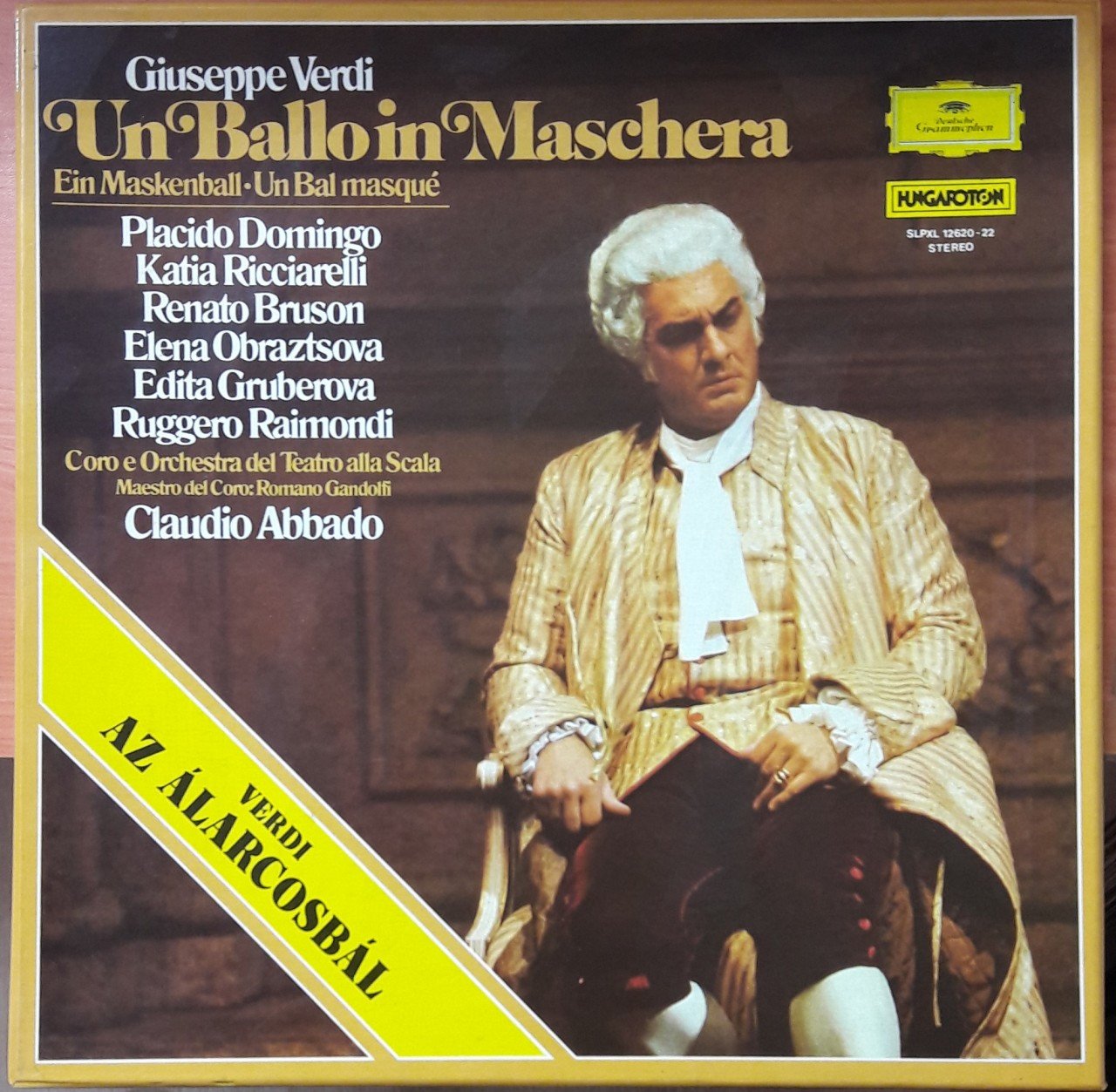 VERDI: UN BALLO IN MASCHERA, DOMINGO, RICCIARELLI, CORO E ORCHESTRA DEL TEATRO ALLA SCALA, CLAUDIO ABBADO - 3PLAK 2.EL BOXSET