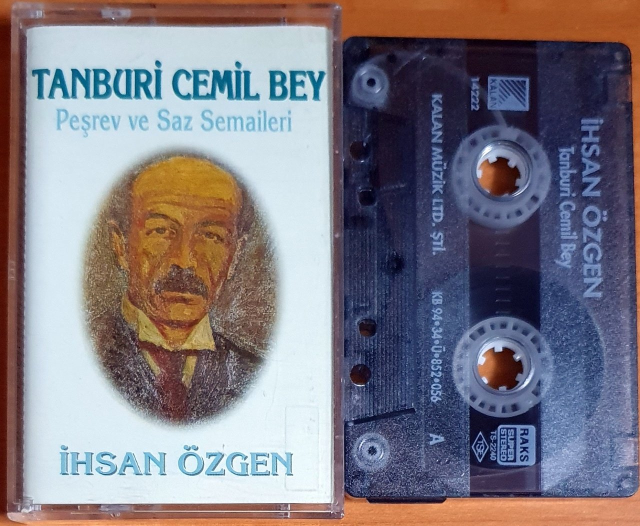 TANBURİ CEMİL BEY / PEŞREV VE SAZ SEMAİLERİ / İHSAN ÖZGEN (1994) - KASET KALAN MÜZİK 2.EL