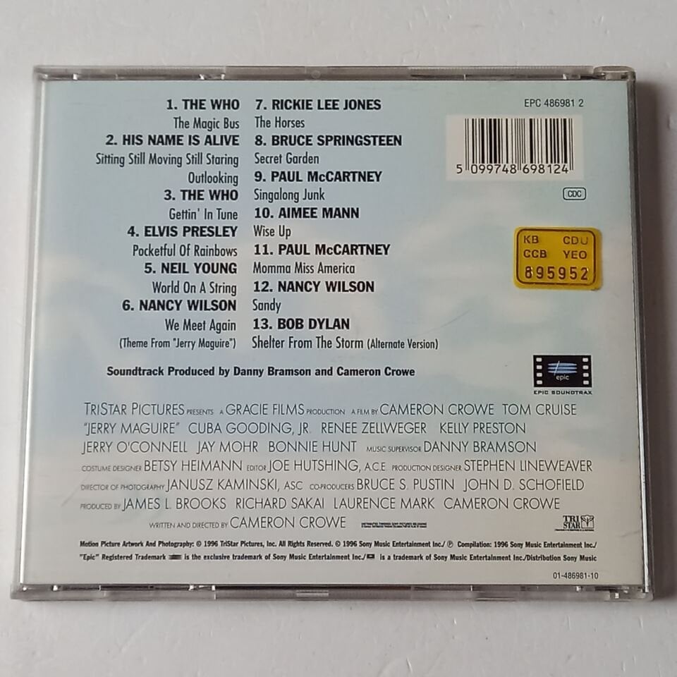 JERRY MAGUIRE / MUSIC FROM THE MOTION PICTURE (1996) - CD 2.EL