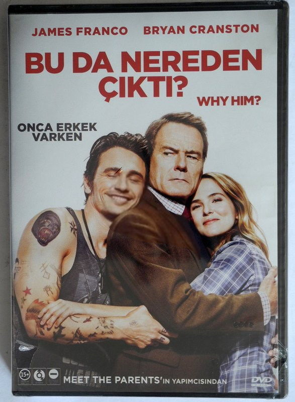 BU DA NEREDEN ÇIKTI - WHY HIM? - JAMES FRANCO - BRYAN CRANSTON - DVD 2.EL