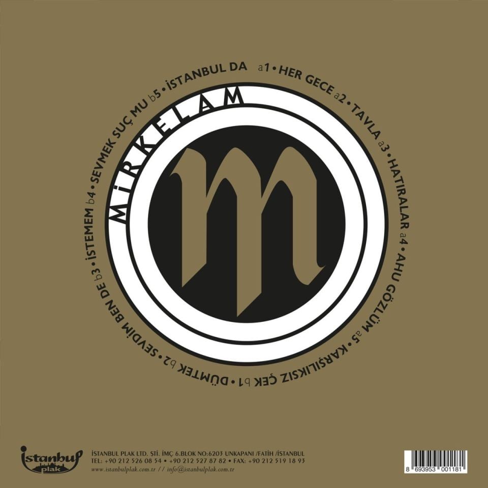 MİRKELAM - MİRKELAM (1995) - LP 2018 EDITION 2025 TEKRAR BASIM SIFIR PLAK