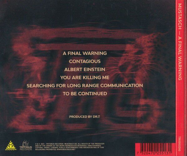 MUSTASCH - A FINAL WARNING CHAPTER ONE (2021) - CD SIFIR