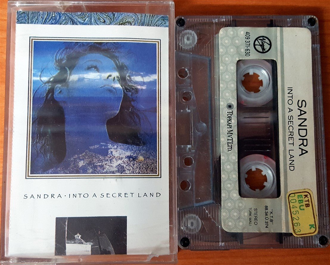 SANDRA - INTO A SECRET LAND (1988) TOPKAPI CASSETTE MADE IN TURKEY ''USED'' PAPER LABEL