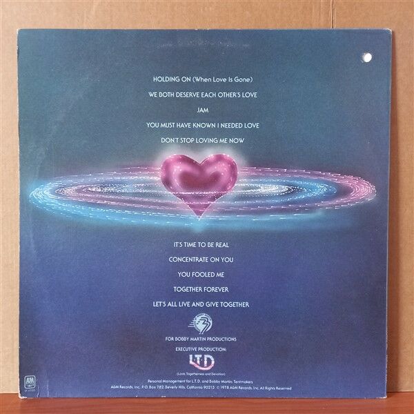L.T.D. – TOGETHERNESS (1978) - LP 2.EL PLAK