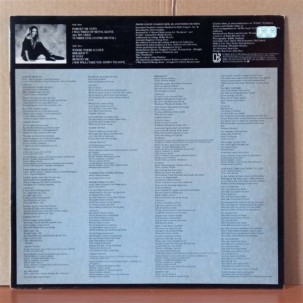 PATRICE RUSHEN – STRAIGHT FROM THE HEART (1982) - LP 2.EL PLAK