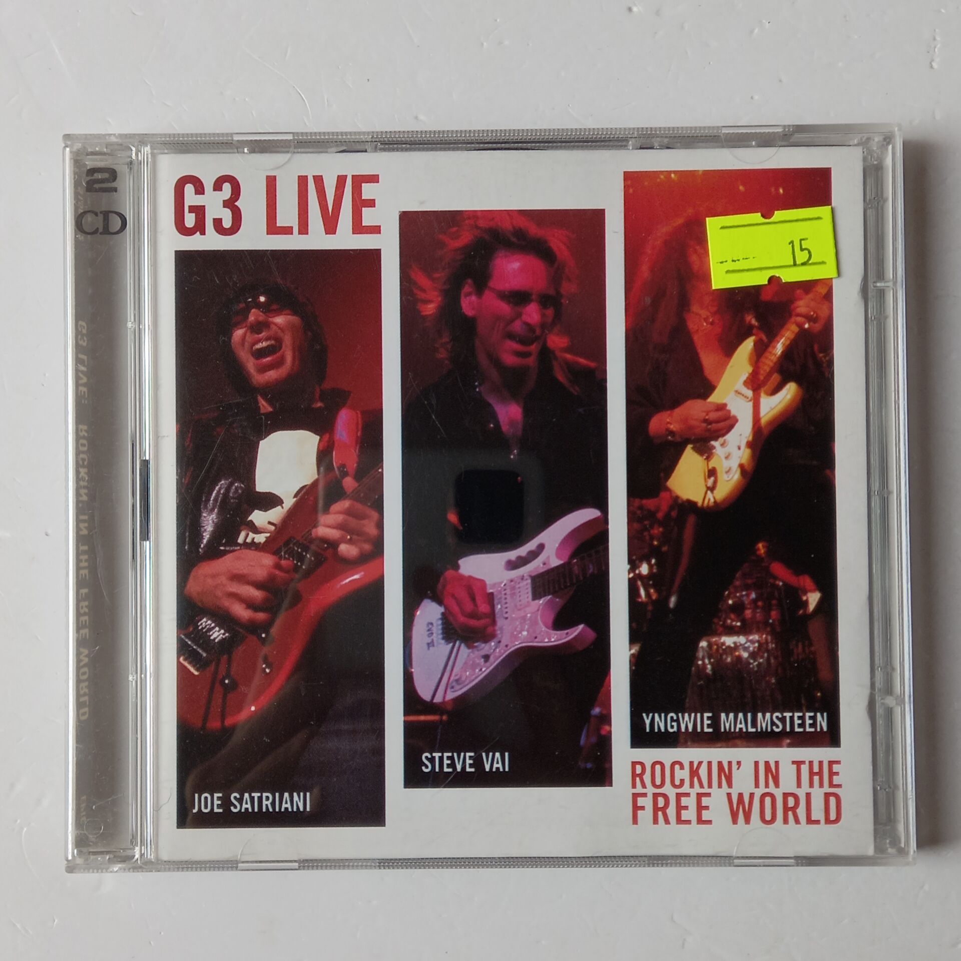JOE SATRIANI / STEVE VAI / YNGWIE MALMSTEEN – G3 LIVE: ROCKIN\' IN THE FREE WORLD (2004) - 2CD 2.EL