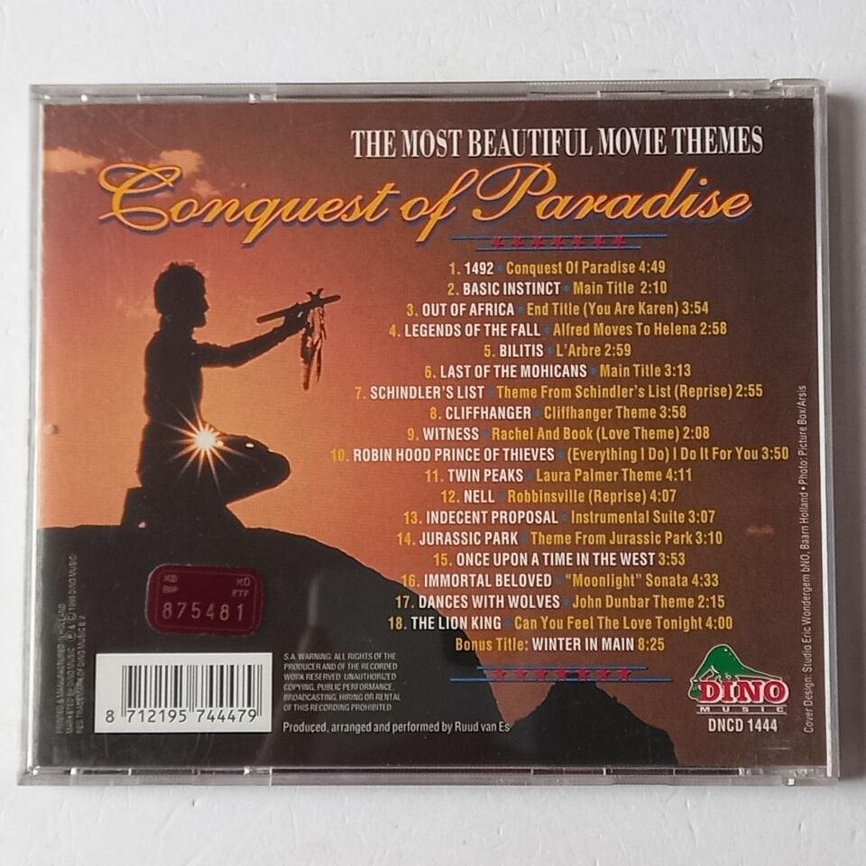 CONQUEST OF PARADISE - THE MOST BEAUTIFUL MOVIE THEMES (1995) - CD 2.EL
