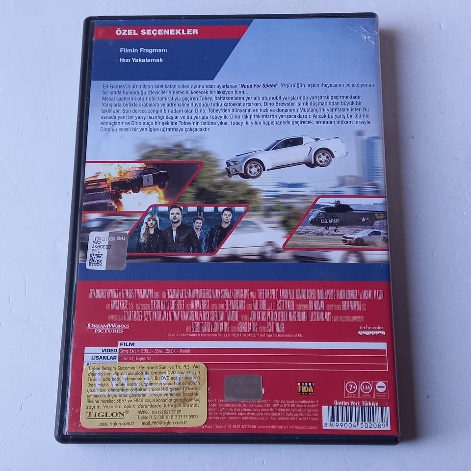 NEED FOR SPEED - HIZ TUTKUSU - DVD 2.EL