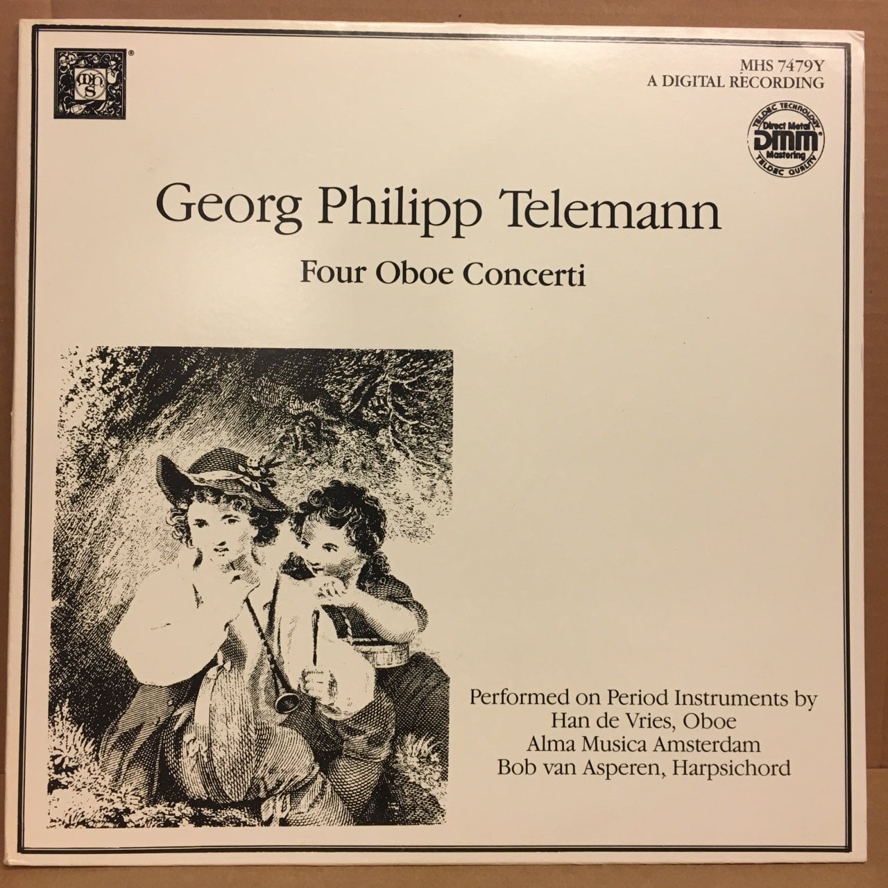 TELEMANN FOUR OBOE CONCERTI HAN DE VRIES 2.EL PLAK