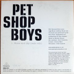 PET SHOP BOYS - HOME AND DRY (2002) - CD PARLOPHONE PROMO SINGLE 2.EL