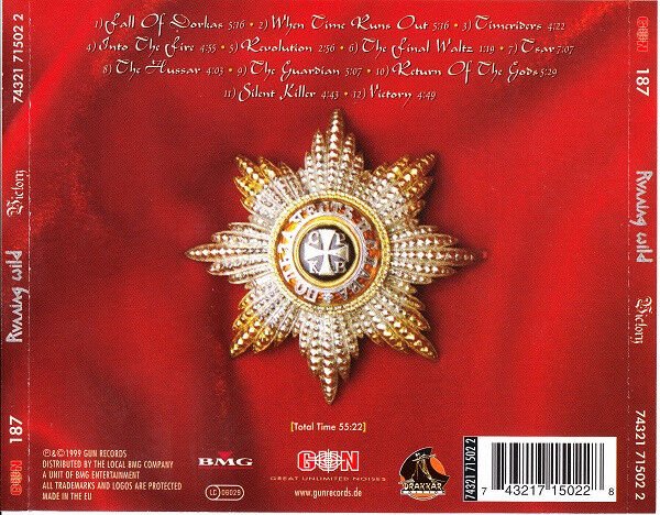 RUNNING WILD – VICTORY (1999) - CD REISSUE AMBALAJINDA SIFIR