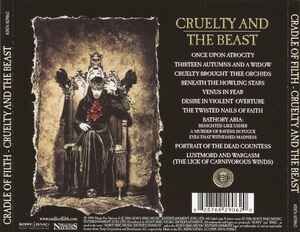 CRADLE OF FILTH – CRUELTY AND THE BEAST (1998) - CD 2006 REISSUE SIFIR