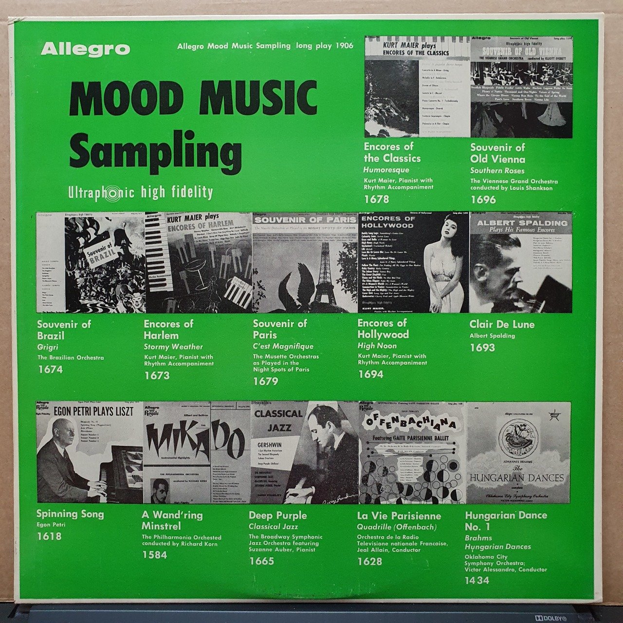 MOOD MUSIC SAMPLING - LP 2.EL PLAK