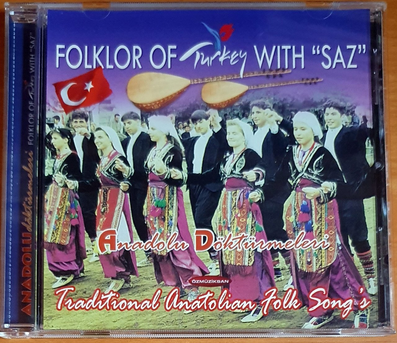ANADOLU DÖKTÜRMELERİ / FOLKLOR OF TURKEY WITH SAZ - CD 2.EL