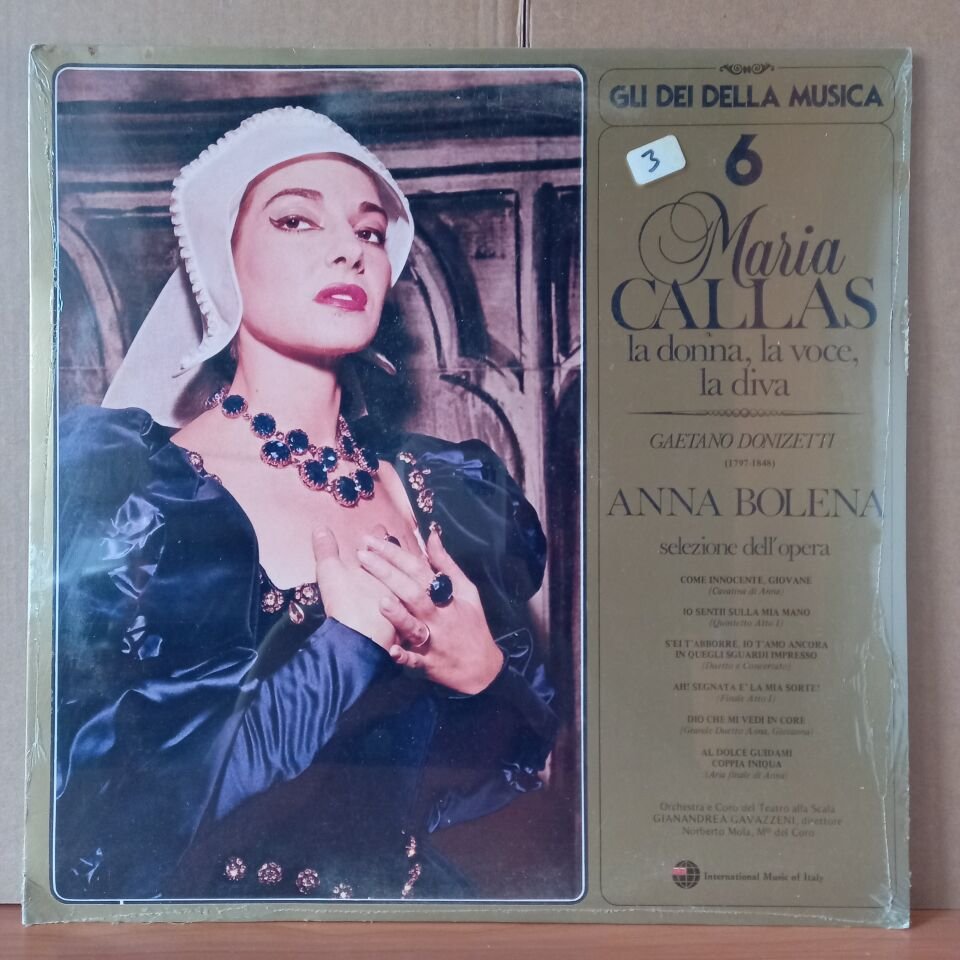 MARIA CALLAS – ANNA BOLENA / DONIZETTI, GIANANDREA GAVAZZENI (1981) - LP DÖNEM BASKISI SIFIR PLAK