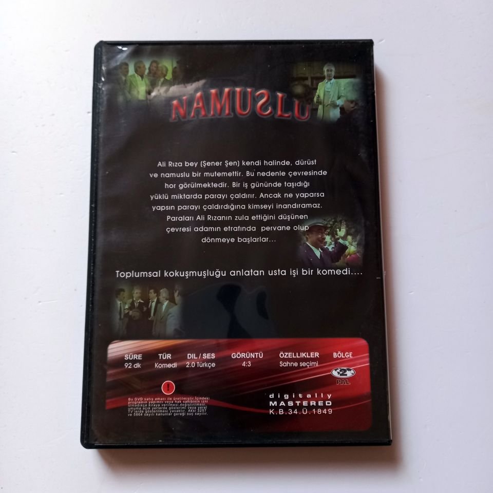 NAMUSLU - ŞENER ŞEN, AYŞEN GRUDA, ADİLE NAŞİT, ERDAL ÖZYAĞCILAR - DVD 2.EL