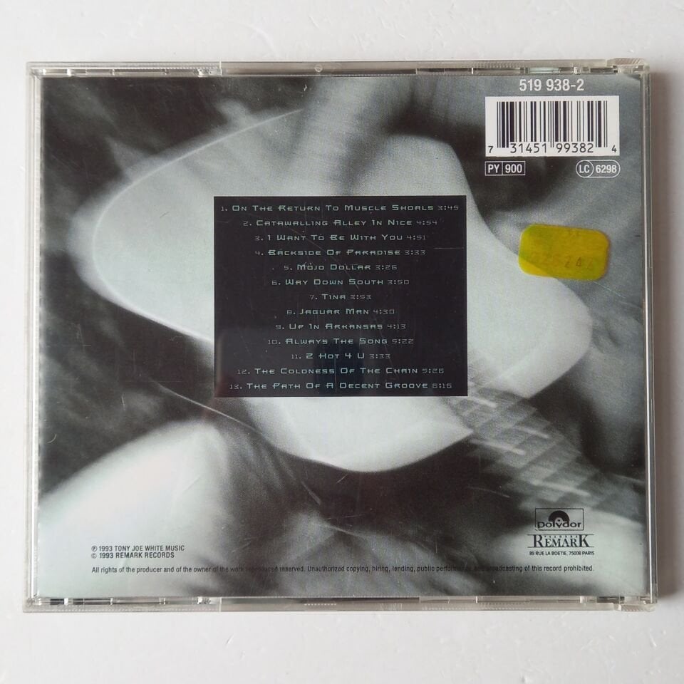 TONY JOE WHITE – THE PATH OF A DECENT GROOVE (1993) - CD 2.EL