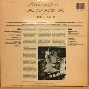 PLACIDO DOMINGO WITH JOHN DENVER - PERHAPS LOVE (1981) - LP 2.EL PLAK