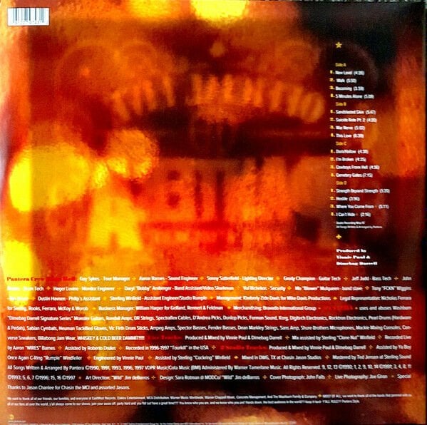 PANTERA - OFFICIAL LIVE / 101 PROOF (1997) - 2LP 180GR 2012 EDITION SIFIR PLAK