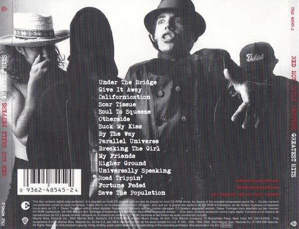 RED HOT CHILI PEPPERS – GREATEST HITS (2003) - CD REISSUE JEWEL CASE AMBALAJINDA SIFIR