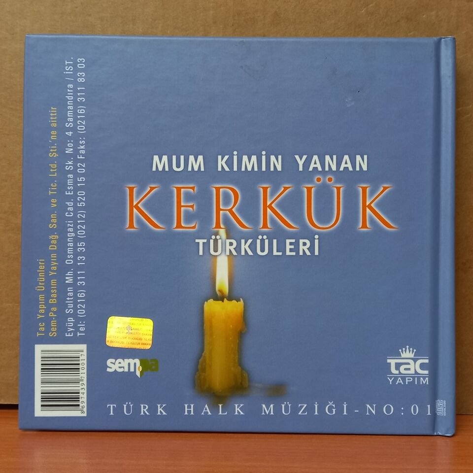 ABDURRAHMAN KIZILAY, MEHMET ÖZBEK - MUM KİMİN YANAN KERKÜK TÜRKÜLERİ / ANADOLU'NUN ÇAĞRISI - CD 2.EL