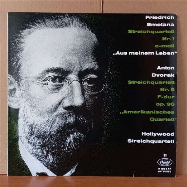 SMETANA: STREICHQUARTETT NR. 1 E-MOLL ''AUS MEINEM LEBEN'' / DVORAK: STREICHQUARTETT NR. 6 F-DUR / HOLLYWOOD STREICHQUARTETT - LP 2.EL PLAK