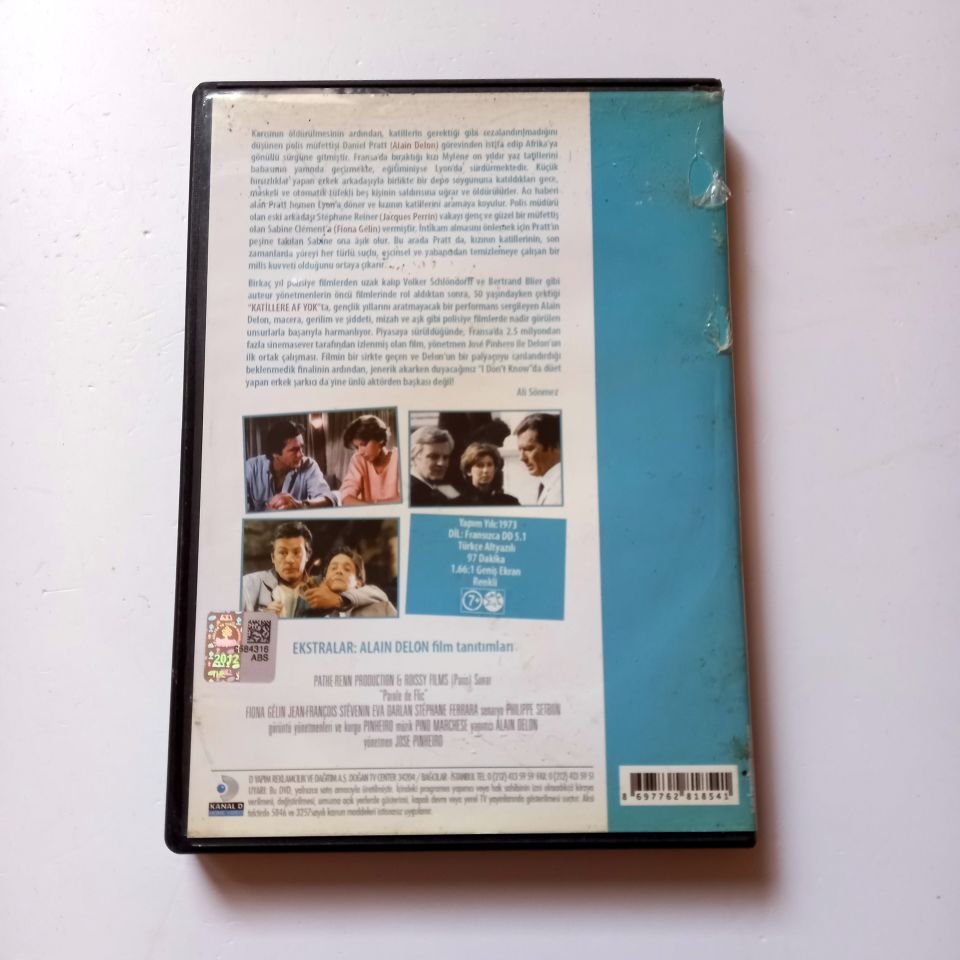 KATİLLERE AF YOK - PAROLE DE FLIC - ALAIN DELON, FIONA GELIN, YÖN.: JOSE PINHEIRO - DVD 2.EL