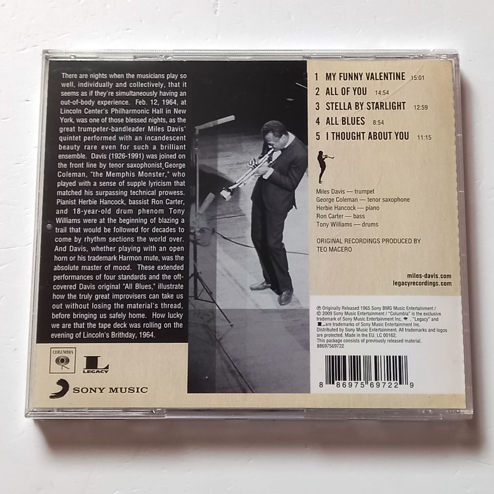 MILES DAVIS – MY FUNNY VALENTINE - MILES DAVIS IN CONCERT (1965) - CD 2009 REISSUE REMASTERED 2.EL