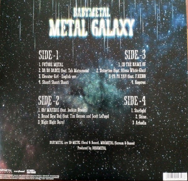 BABYMETAL - METAL GALAXY (2019) - 2LP SIFIR PLAK