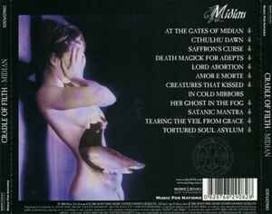 CRADLE OF FILTH – MIDIAN (2000) - CD 2006 REISSUE SIFIR