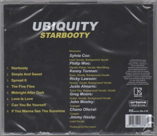 ROY AYERS PRESENTS UBIQUITY – STARBOOTY (1978) - CD 2025 REISSUE AMBALAJINDA SIFIR