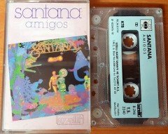 SANTANA - AMIGOS (1990) UZELLI CASSETTE MADE IN TURKEY ''USED'' PAPER LABEL