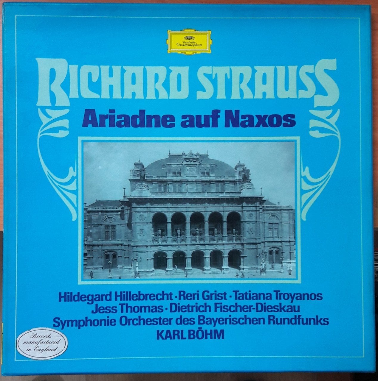 STRAUSS,R.: ARIADNE AUF NAXOS, FISCHER-DIESKAU, HILLEBRECHT, SYMPHONIE ORCHESTER DES BAYERISCHEN RUNDFUNKS, KARL BÖHM - 3PLAK 2.EL BOXSET