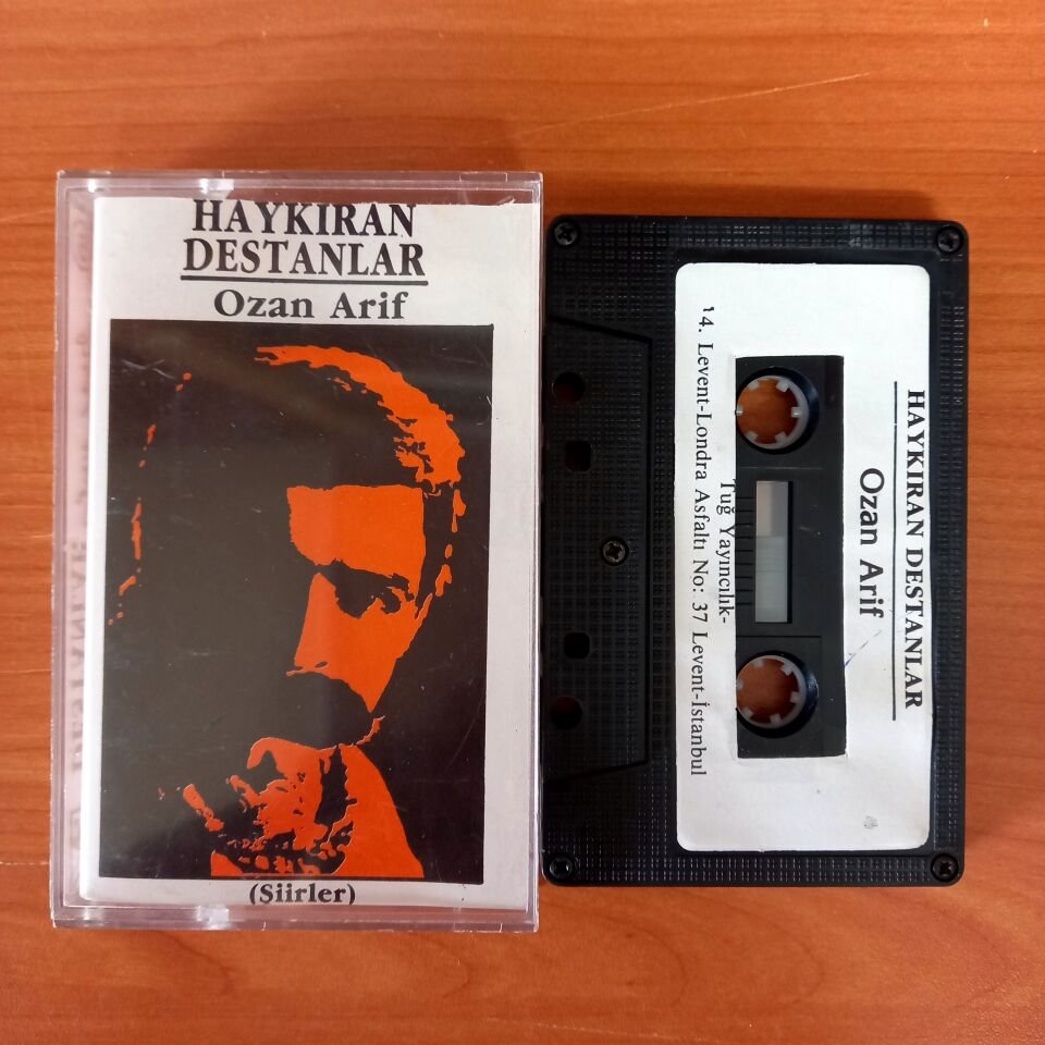 HAYKIRAN DESTANLAR / OZAN ARİF / ŞİİRLER - KASET TUĞ YAYINCILIK 2.EL