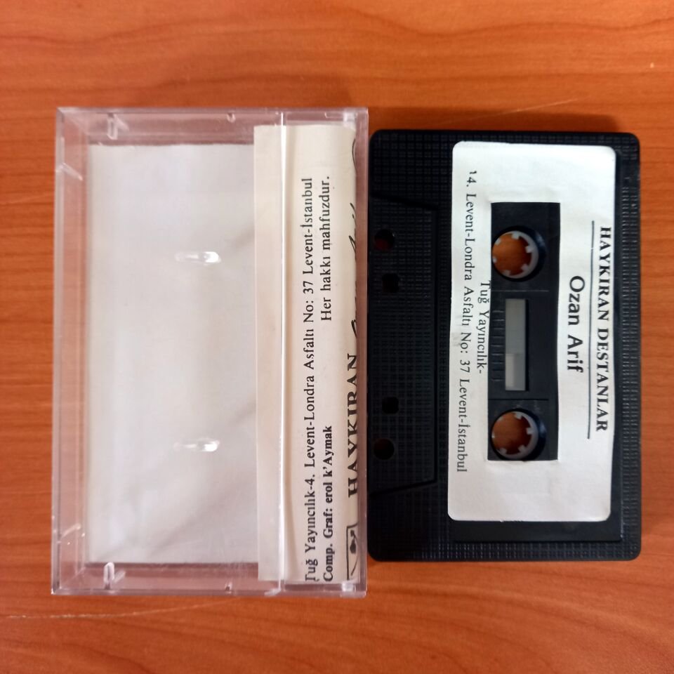 HAYKIRAN DESTANLAR / OZAN ARİF / ŞİİRLER - KASET TUĞ YAYINCILIK 2.EL