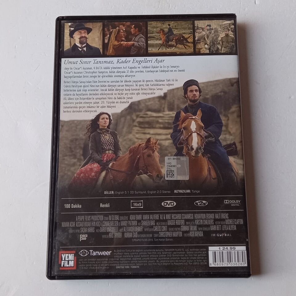 ALİ VE NİNO - ADAM BAKRİ, MARIA VALVERDE, HALİT ERGENÇ - DVD 2.EL