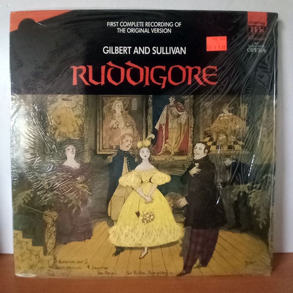 GILBERT & SULLIVAN: RUDDIGORE / CHORUS & ORCHESTRA OF THE NEW SADLER'S WELLS OPERA, SIMON PHIPPS (1987) - 2LP DÖNEM BASKI SIFIR PLAK