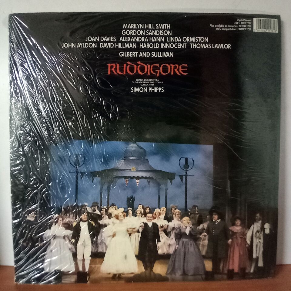 GILBERT & SULLIVAN: RUDDIGORE / CHORUS & ORCHESTRA OF THE NEW SADLER'S WELLS OPERA, SIMON PHIPPS (1987) - 2LP DÖNEM BASKI SIFIR PLAK