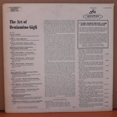 THE ART OF BENIAMONI GIGLI - OPERA ARIAS - PLAK 2.EL