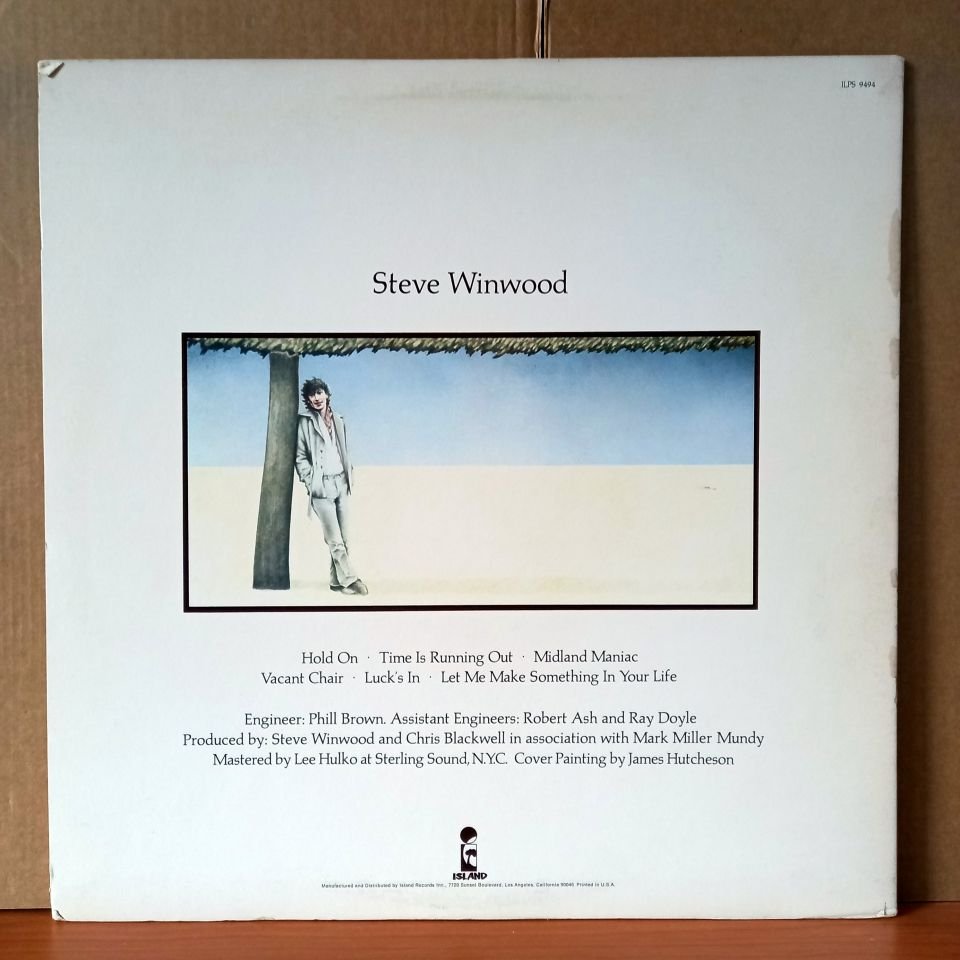 STEVE WINWOOD – STEVE WINWOOD (1977) - LP 2.EL PLAK