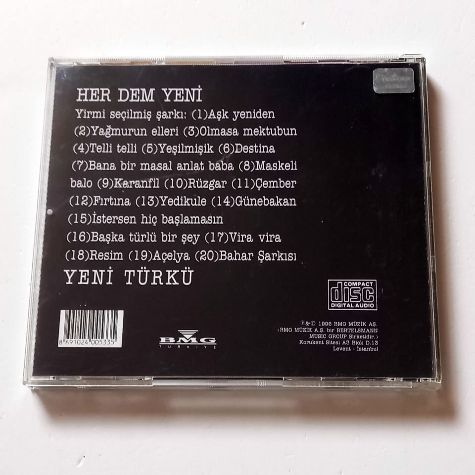YENİ TÜRKÜ - HER DEM YENİ - CD  2.EL